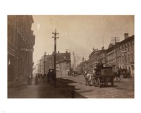 Wholesale Stores. Front & Wellington Sts. at Church St. Toronto, Canada Framed Print