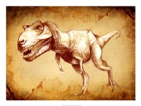 T Rex Sketch Fine Art Print
