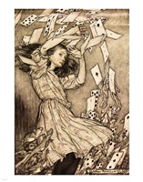 Alice in Wonderland - cards Fine Art Print