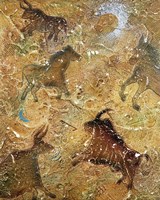 Cave Painting ( Embossed with raised texture) Fine Art Print