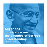 Gandhi - Intolerance Quote Fine Art Print