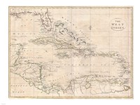 1799 Clement Cruttwell Map of South America Fine Art Print