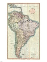 1806 Close up Cary Map of the Western Hemisphere Fine Art Print