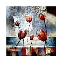 Abstract Flowers Fine Art Print