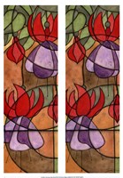 2-Up Stain Glass Floral III Fine Art Print