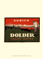 Vintage Travel Label VIII Framed Print