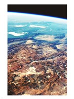 Central Andes Mountains, from space Fine Art Print