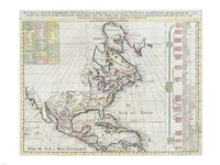 1720 Chatelain Map of North America Fine Art Print