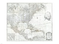 1788 Schraembl - Pownall Map of North America the West Indies Fine Art Print