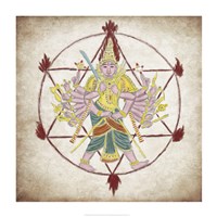 Chakra Ayudhapurusha Fine Art Print