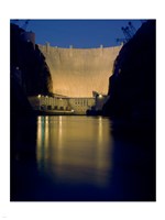 Hoover Dam at night Fine Art Print