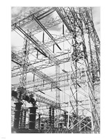 Photograph Looking Up at Wires of the Boulder Dam Power Units, 1941 Fine Art Print