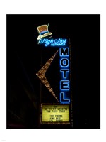 High Hat historic motel, Las Vegas, Nevada Fine Art Print