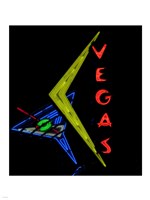 Historic Vegas neon sign, Freemont Street, Las Vegas Fine Art Print