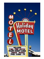 Holiday Motel Sign, Las Vegas, Nevada Fine Art Print