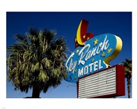 Sky ranch motel sign Fine Art Print