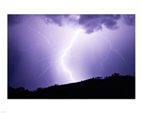 Lightning Strike 2007 Framed Print