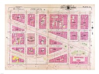 1909 map of Downtown Washington, D.C. Fine Art Print