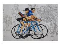 Murales coppi bicycles Fine Art Print