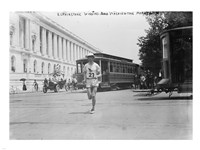 Elphinstone Winning Washington Marathon Fine Art Print