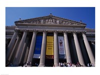 Facade of the U.S. National Archives, Washington, D.C., USA Fine Art Print