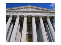 Low angle view of the U.S. Supreme Court, Washington, D.C., USA Fine Art Print