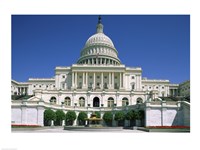 Low angle view of a government building, Capitol Building, Washington DC, USA Fine Art Print