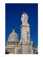 Monument in front of a government building, Peace Monument, State Capitol Building, Washington DC, USA Fine Art Print