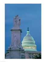 Peace Monument Capitol Building Washington, D.C. USA Fine Art Print