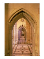 Arched doorways at the National Cathedral, Washington D.C., USA Fine Art Print