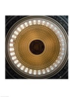 Architectural details of the cupola of the rotunda of a government building, Capitol Building, Washington DC, USA Fine Art Print