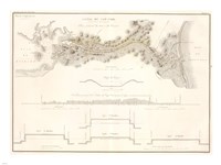 Canal du Cape-Cod Massachusetts, 1834 map Fine Art Print