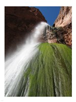 Lower Ribbon Falls off the North Kaibab Trail in the Grand Canyon Fine Art Print