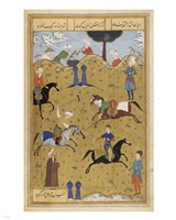 Polo game from poem Guy Chawgan Fine Art Print