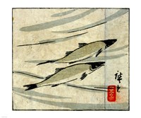 Hiroshige III - Ayu zu Fine Art Print