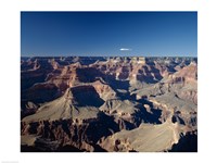 High angle view of a canyon, South Rim, Grand Canyon, Grand Canyon National Park, Arizona, USA Fine Art Print