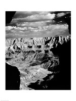 Grand Canyon National Park (wide angle, black & white) Fine Art Print