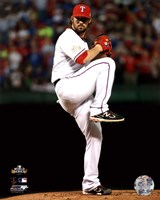 C.J. Wilson Game 5 of the 2011 MLB World Series Action(#20) Fine Art Print