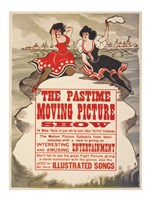 The Pastime moving picture show Fine Art Print
