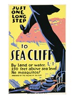 Just one long step to Sea Cliff Fine Art Print