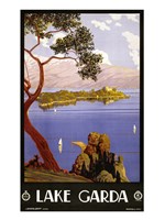 Lake Garda Travel Poster Fine Art Print