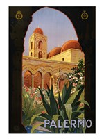 Palermo, travel poster 1920 Fine Art Print