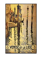 Venise et le Lido travel poster 1920 Fine Art Print
