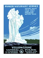 Yellowstone National Park poster 1938 Fine Art Print