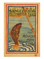 Mangez moins de viande pour menager notre cheptel Fine Art Print