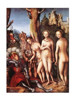 Lucas Cranach D. A. - The Judgment of Paris Fine Art Print