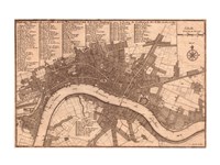 Nicolas de fer 1700 London Fine Art Print