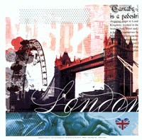 London Stamps - Mini Fine Art Print