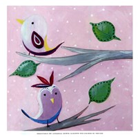 Bird Dots II - mini Fine Art Print
