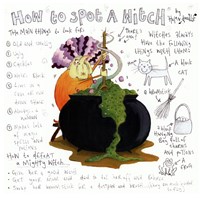 How to Spot a Witch by Helen Doodle - 12" x 12"